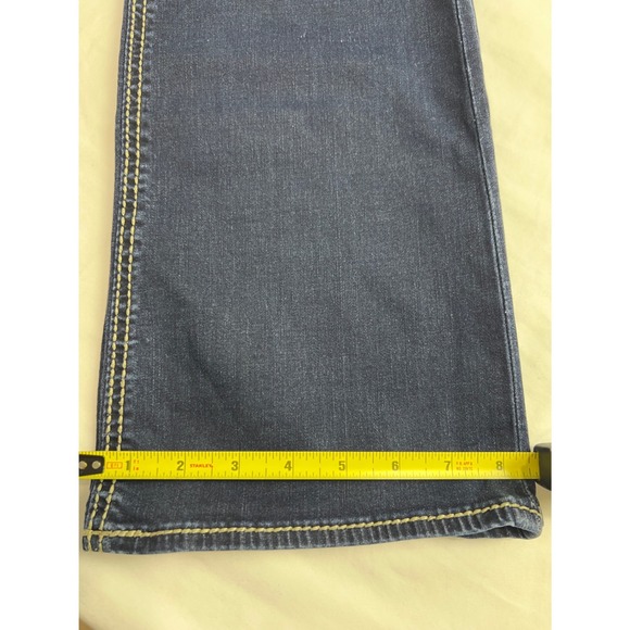 BKE Stella Bootcut Jeans Womens 30L Dark Wash Thick Stitch Low Rise Denim - Picture 9 of 16